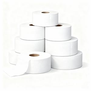 Toilet <b>Tissue</b> Jumbo Roll <b>Paper</b> Eco Friendly Recycled Soft Strong Jumbo Toilet <b>Tissue</b> for Hotel and Office Use - Product Image 2