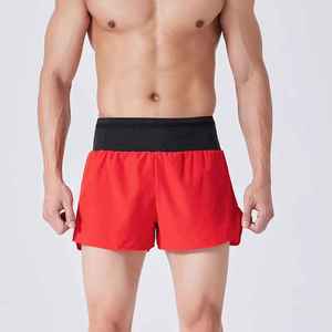 กางเกงขาสั้นเล่นกีฬาของผู้ชายกางเกงขาสั้นเล่นยิมแห้งเร็วระบายอากาศขนาดกลางทึบทำจากผ้าสแปนเด็กซ์โพลีเอสเตอร์ส่งตรงจากโรงงาน - Product Image 5