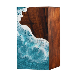 Handmade Wooden Cremation Urn Custom Engraved Memorial <b>Box</b> for Human or Pet Ashes Rustic <b>Keepsake</b> Urn for Loved Ones - Product Image 1