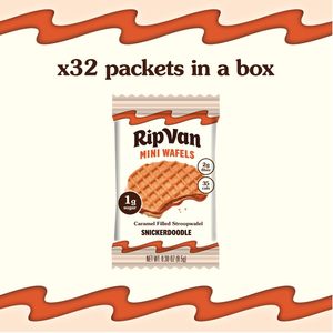 Rip Van Wafels Snickerdoodle Mini Stroopwafels – Collations faibles en glucides, faibles en sucre, adaptées au régime cétogène – Paquet de 32 - Product Image 3