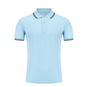 เสื้อโปโลระบายอากาศได้หลายสีสำหรับผู้ชายเสื้อโปโลแบบปรับแต่งโลโก้ได้ตามต้องการดีไซน์ปกเสื้อสไตล์ใหม่ฤดูร้อน - Product Image 4