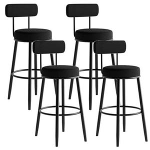 Beau tabouret de bar en fer avec finition naturelle et artisanat artistique pour une ambiance rustique et confortable - Product Image 3