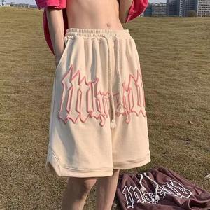 Ropa de calle de moda para hombre, pantalones cortos atléticos informales, pantalones cortos de baloncesto con estampado 3D Puff con bolsillos, pantalones cortos para hombre con cordón - Product Image 2