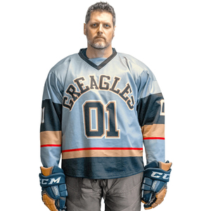 Maillot de hockey sur glace pour hommes, uniforme d'équipe personnalisé, respirant, sublimé, vêtements d'entraînement et de jeu pour adultes, chemise d'entraînement professionnelle - Product Image 3