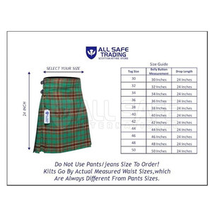 Exclusif Hommes Hybride Utilitaire Kilt Moderne Meilleur Design Coton Tartan Tissu Taille Réglable Confortable Ajustement Parfait Festivals - Product Image 6