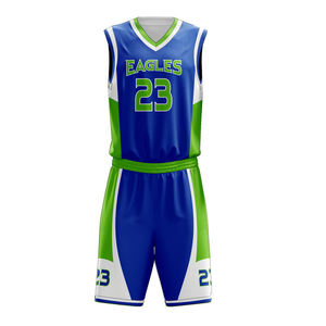 Shorts et maillot de basket-ball unisexe pour l'été, respirant, séchage rapide, nouveau design, vêtements de sport, logo imprimé contrasté, taille plus - Product Image 5
