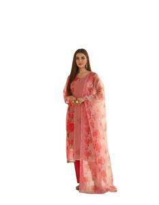 Colección de Kurtis de Nuevo Diseño en Color Rosa con Estampado Floral, Estilo Maharashtra, Suaves, Cómodos y Elegantes de SIE - Product Image 1