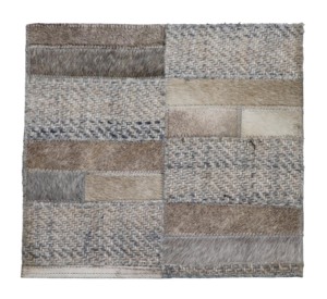 Alfombra de piel de vaca moderna hecha a mano personalizada, alfombra de retazos de cuero con pelo Natural, alfombra decorativa de lujo para el hogar y la Oficina - Product Image 1