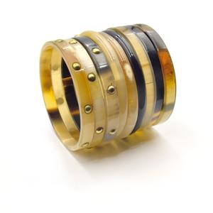 Brazaletes de joyería de cuerno de búfalo ecológicos hechos de materiales de origen ético joyería de cuerno de búfalo y buey completamente personalizada - Product Image 3