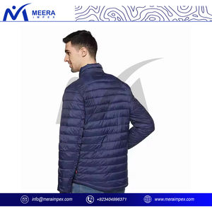 Vente en gros de doudoune pour homme Manteau chaud matelassé léger d'hiver Streetwear Veste d'extérieur en duvet coupe-vent - Product Image 3
