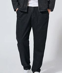 Haute qualité Denim 2023 automne hommes nouveau Style Tang costume lavé Denim haut col montant veste Denim pantalon - Product Image 3