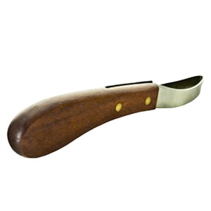 Couteau à sabot pour droitier pour les soins des chèvres et des chevaux avec manche en bois Outil de maréchal-ferrant essentiel pour les bovins et les vétérinaires - Product Image 6