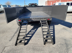Cheap Factory Price 2025 7 x 12FT Heavy Duty Hydraulic Dump Trailer 14K GVWR Steel Utility Trailer for Sale High Capacity - Product Image 3