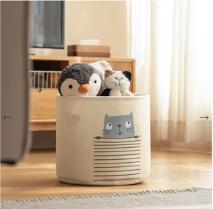 Large <b>Storage</b> Canvas <b>Felt</b> Bag With Animal Printing Adorable Kids Toy <b>Storage</b> <b>Basket</b> From Viet Nam Factory - Product Image 4