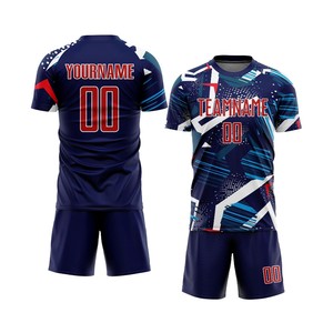 Uniforme de Fútbol Sublimado Personalizado, Manga Corta, Impreso, Transpirable, Ligero, 100% Poliéster, Fabricación al por Mayor, Servicio OEM - Product Image 6