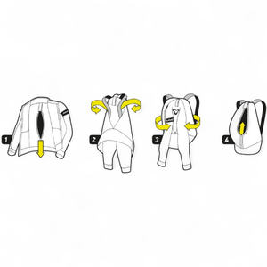 MACNA TORIDO CONVERTIBLE MOTORCYCLE <b>JACKET</b> for <b>WOMEN</b> XL Racing Sportswear <b>Breathable</b> <b>Waterproof</b> Windproof Printed Convertible - Product Image 4