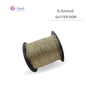 Paillettes de broderie haute ténacité MS Type Polyester Glitter avec Lurex S et ST Type Metallic Glitter - Product Image 1