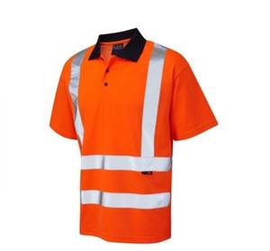 Camiseta de Alta Visibilidad Personalizada Unisex 100% Algodón Transpirable Reflectante Tipo Polo con Bolsillo Delantero - Product Image 2