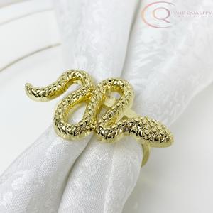 Anneaux de serviette décoratifs en métal de qualité supérieure, design luxueux et écologique pour tables de dîner élégantes, mariages, restaurants, fêtes - Product Image 6