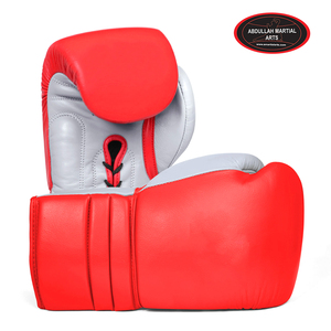 Guantes de Boxeo de Piel de Vacuno Genuina de Alta Calidad con Cordones y Logotipo Personalizado para Entrenamiento de MMA por ABDULLAH MARTIAL ARTS - Product Image 3