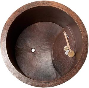 อ่างอาบน้ำทองแดงคุณภาพพรีเมี่ยมที่มีรูปร่างเป็นเอกลักษณ์เหมาะสำหรับห้องน้ำที่มีเสน่ห์ - Product Image 4