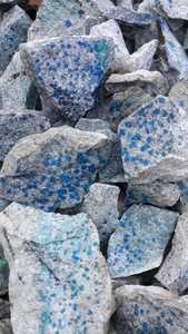 Pierre de jaspe azurite bleue de qualité supérieure, k2nite, directement de la mine, décoration d'intérieur pour la guérison, l'amour et le style religieux - Product Image 4