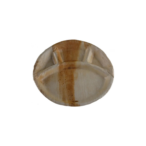 Assiettes portionnées en feuilles de palmier biodégradables naturelles pour mariages et événements, vaisselle jetable écologique d'Inde - Product Image 6
