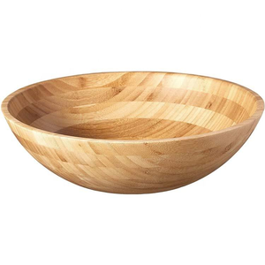 Acacia <b>Wood</b> Round Dough Bowl 9x4x3 Inch Deep Candle Vessel Home <b>Decor</b> Baguette Pour Ready Polished Wooden <b>Decor</b> Classic - Product Image 4