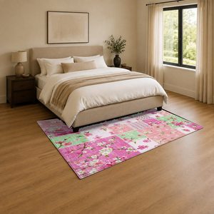Tapis de salon en chenille antidérapant, motif neutre multicolore, imprimé numériquement, lavable en machine, vente en gros, modèle LXDP-1022 de RUGS DEPOT - Product Image 3