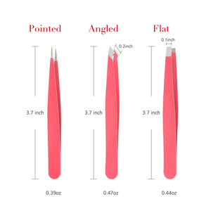 Precio al por mayor Premium OEM Pinzas para cejas Logotipo personalizado Acero inoxidable Ecológico Ligero Lujo Precisión Punta puntiaguda - Product Image 1