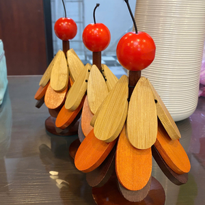 Sapin de Noël en bois fait main du Vietnam, conçu pour la décoration saisonnière et la maison de Noël - Product Image 6