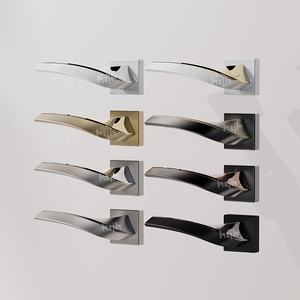 Poignée de <span class=keywords><strong>porte</strong></span> moderne carrée en or rose <span class=keywords><strong>pour</strong></span> usage extérieur et hôtelier, brevetée, garantie 5 ans, axe de 7/8 mm, <span class=keywords><strong>pour</strong></span> portes de 30-70 mm, Guangdong - Product Image 3