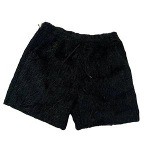 Personnalisé 100% Polyester Solide Surdimensionné Sous Le Genou Cordon Streetwear Fluffy Fuzzy Kinit Shorts Pantalon Hommes - Product Image 3