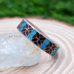 Vintage Cloisonné Anneau Coloré Rouge Bleu Floral Émail Anneau Filigrane Bohème Bijoux 925 Bijoux En Argent Sterling - Product Image 5