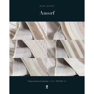 พรมโพลีโพรพิลีนและโพลีเอสเตอร์ขายส่ง รุ่น AMORF AR006 สีครีม ผลิตด้วยเครื่องจักร แบบตุรกี สำหรับห้องนั่งเล่น โรงแรม และโครงการต่างๆ - Product Image 3