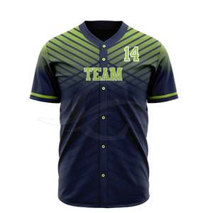 Uniforme de Béisbol Personalizado para Hombre, Talla Grande, Transpirable, Antibacterial, Anti-UV, Secado Rápido, Ropa Deportiva para Exteriores, Directo de Fábrica - Product Image 3