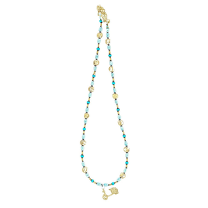 Collier de perles sur le thème de l'océan avec placage or, pendentifs et breloques élégants et tendance pour la revente - Product Image 3