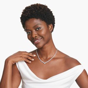 <b>20</b> Inch Lab Grown Diamond Tennis Chain Iced Cut Diamond Necklace Silver/10K Gold IGI Certified Luxury <b>Wedding</b> Engagement Party - Product Image 2