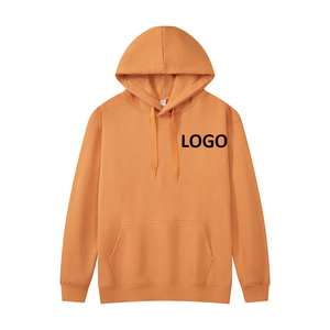 เสื้อฮู้ด400 GSM สำหรับผู้ชายและผู้หญิงผ้าคอตตอน100% สีพื้นแขนปกติทรงหลวมไซส์ใหญ่พิเศษสำหรับผู้ชายในฤดูหนาว - Product Image 1