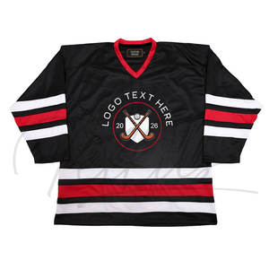 Maillot de hockey sur glace personnalisé 2026 : Meilleur design, service OEM, qualité professionnelle, 100 % polyester respirant et séchage rapide - Product Image 1