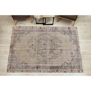 Alfombra Turca Marrón: Diseño Boho, Alfombra Antideslizante, Alfombra Delgada No Tejida - Product Image 2