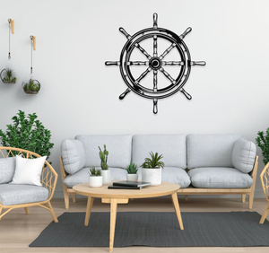 Handmade Creations <b>Ship</b> <b>Wheel</b> Metal Decor, <b>Ships</b> <b>Wheel</b>, Steering <b>Wheel</b>, Nautical, Nautical Decor, Beach Art Handmade Decor - Product Image 2