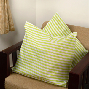 100% Cotton Yarn-Dyed <b>Stripe</b> Woven American Square Pillow and <b>Cushion</b> Cases Personalized for Home Hotel Hospital Use - Product Image 1