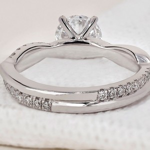 925 <b>Silver</b> Lab created Round Brilliant Cut Diamond Ring Lab grown CVD Diamond Ring Exclusive Hip Hop Ring for Men - Product Image 3