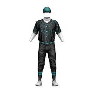 Premium Quality Custom Breathable Sportswear Jersey Men's Front Logo 100% Polyester Short Sleeve <b>Colour</b> Baseball Uniform - Product Image 5
