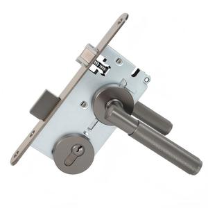 Poignées de <span class=keywords><strong>porte</strong></span> en alliage de zinc silencieuses et résistantes à l'usure, personnalisables par le fabricant d'équipement d'origine (OEM), pour portes intérieures et serrure à levier pour chambre à coucher - Product Image 5