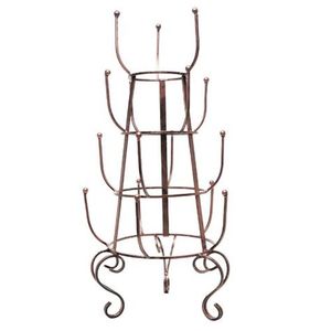 Support de tasse en métal en fer forgé noir robuste avec design incurvé décoratif pour une organisation de tasse élégante et fonctionnelle - Product Image 3