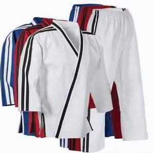Conjuntos de traje de karate de nuevo estilo, ropa de artes marciales elástica de alta calidad, Material de poliéster/algodón - Product Image 5