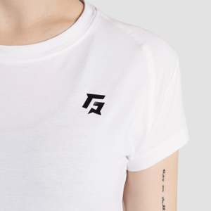 Tone White GymArmour T-Shirt for Women Breathable Lightweight Solid Design Fashionable Seamless Yoga Workout Print Made Pakistan - Product Image 5