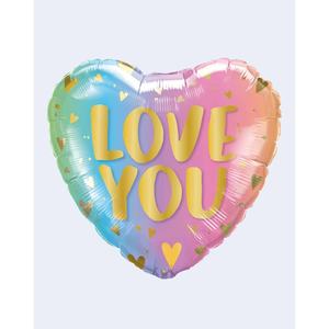 Ballon Cœur « Je t'aime » 43cm en Aluminium pour Décoration de Fête - Product Image 1
